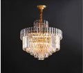 [Bronzo] Bronze Crystal Chandelier Golden Pendant