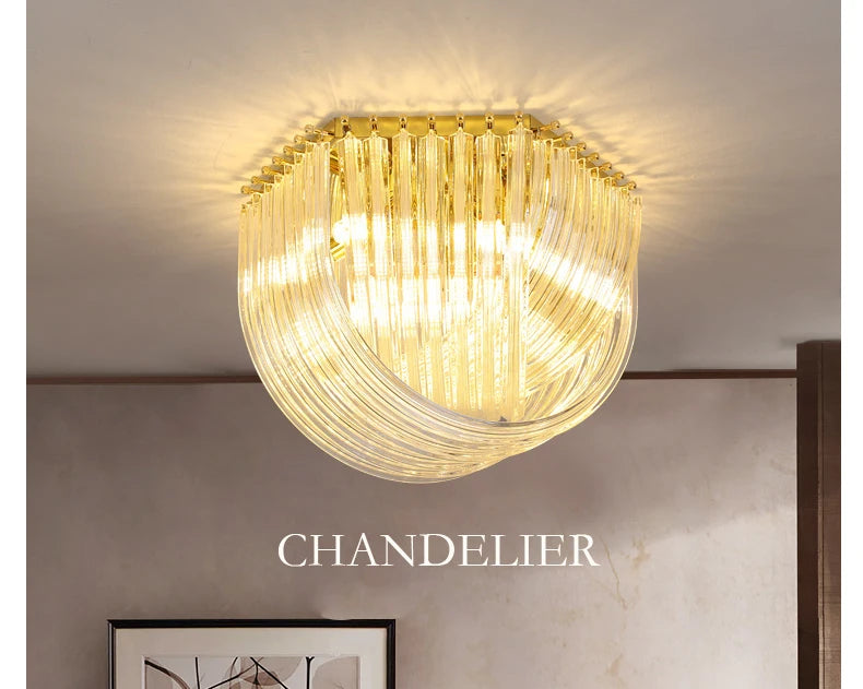 [Designer] Postmodern Hanging Crystals Lamp