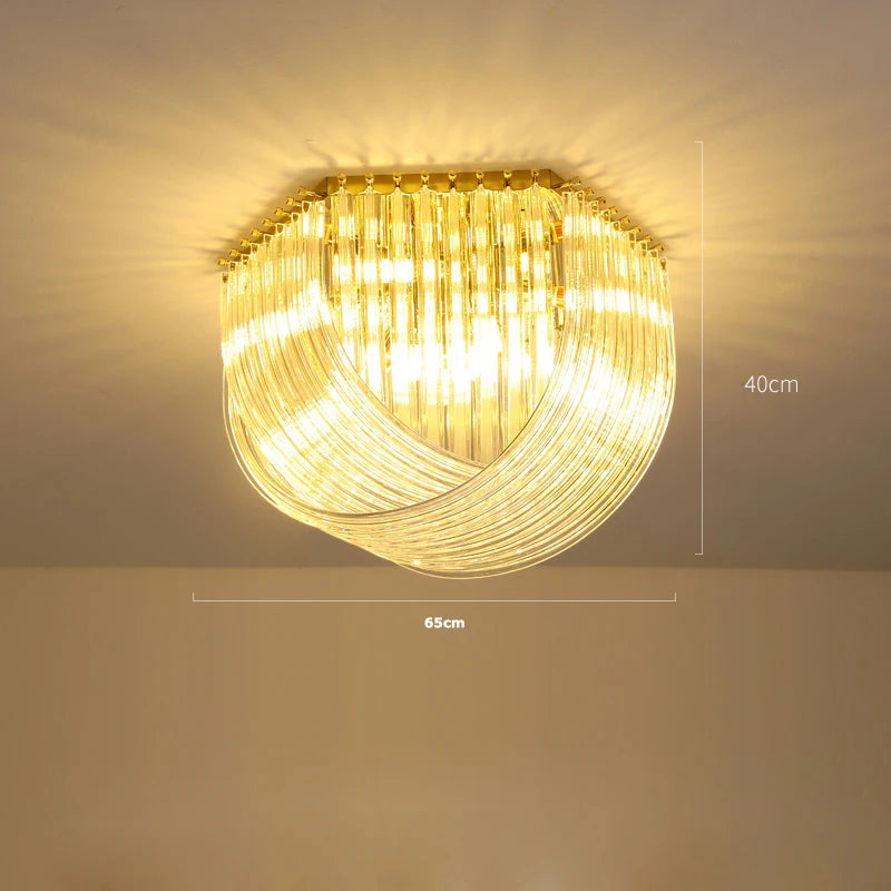 [Designer] Postmodern Hanging Crystals Lamp