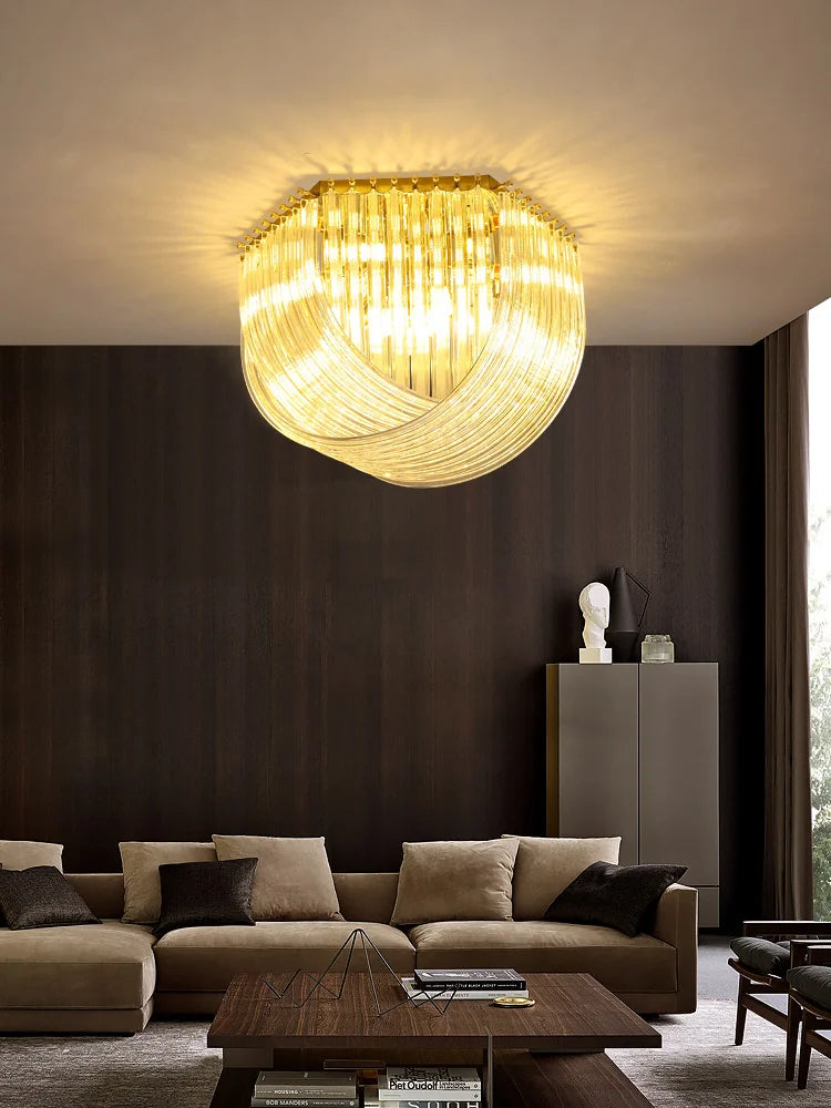 [Designer] Postmodern Hanging Crystals Lamp