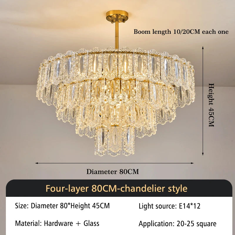 [Lumière] Crystal Chandelier French Luxury