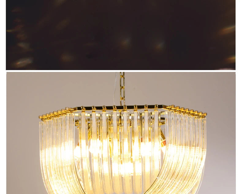 [Designer] Postmodern Hanging Crystals Lamp