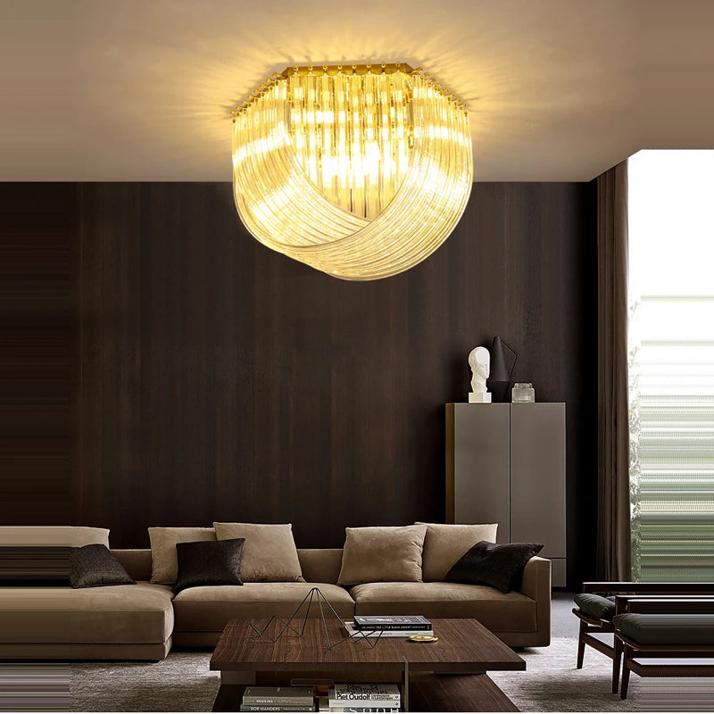 [Designer] Postmodern Hanging Crystals Lamp