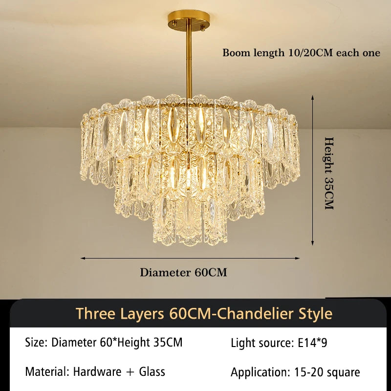 [Lumière] Crystal Chandelier French Luxury