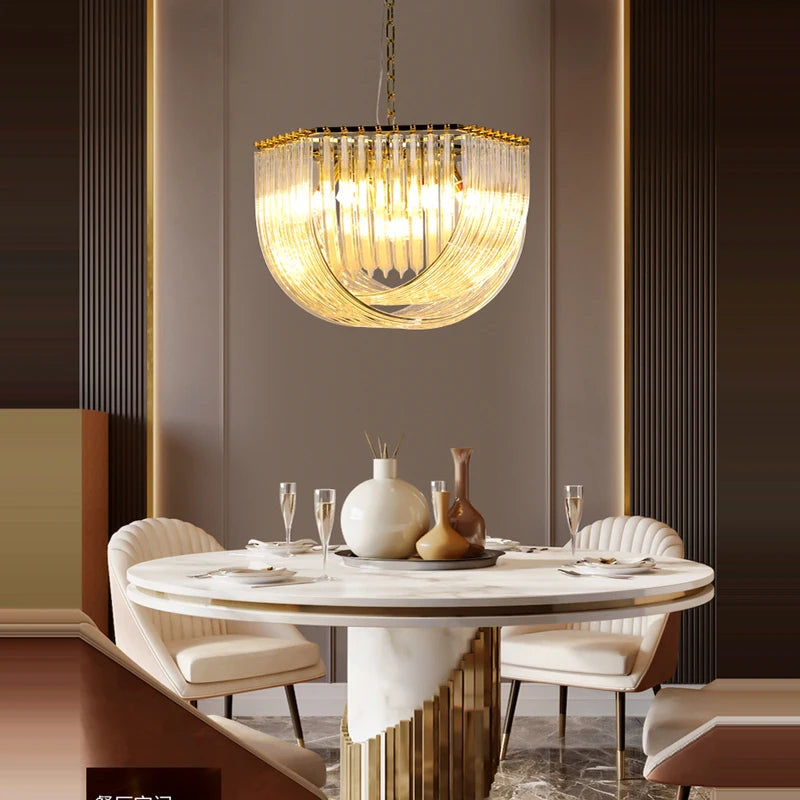 [Designer] Postmodern Hanging Crystals Lamp