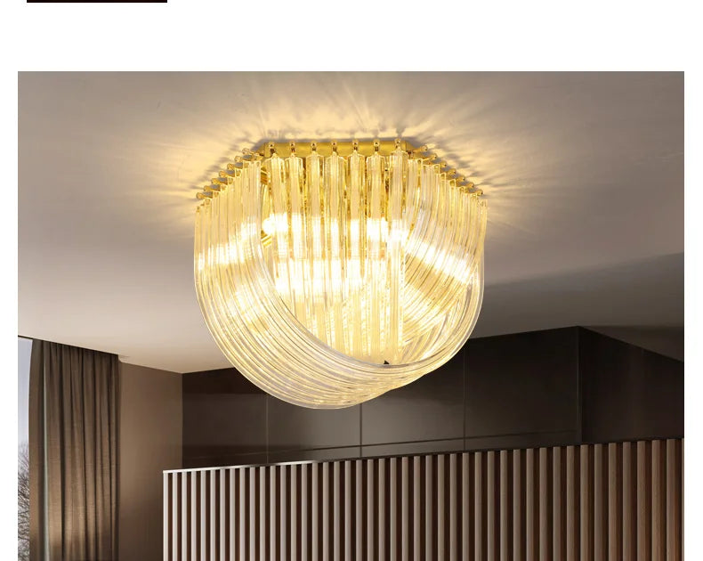 [Designer] Postmodern Hanging Crystals Lamp