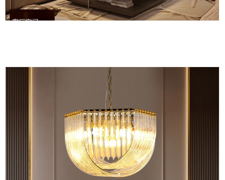 [Designer] Postmodern Hanging Crystals Lamp