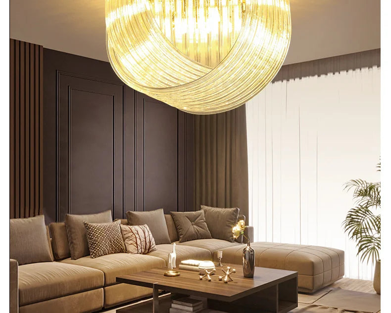 [Designer] Postmodern Hanging Crystals Lamp