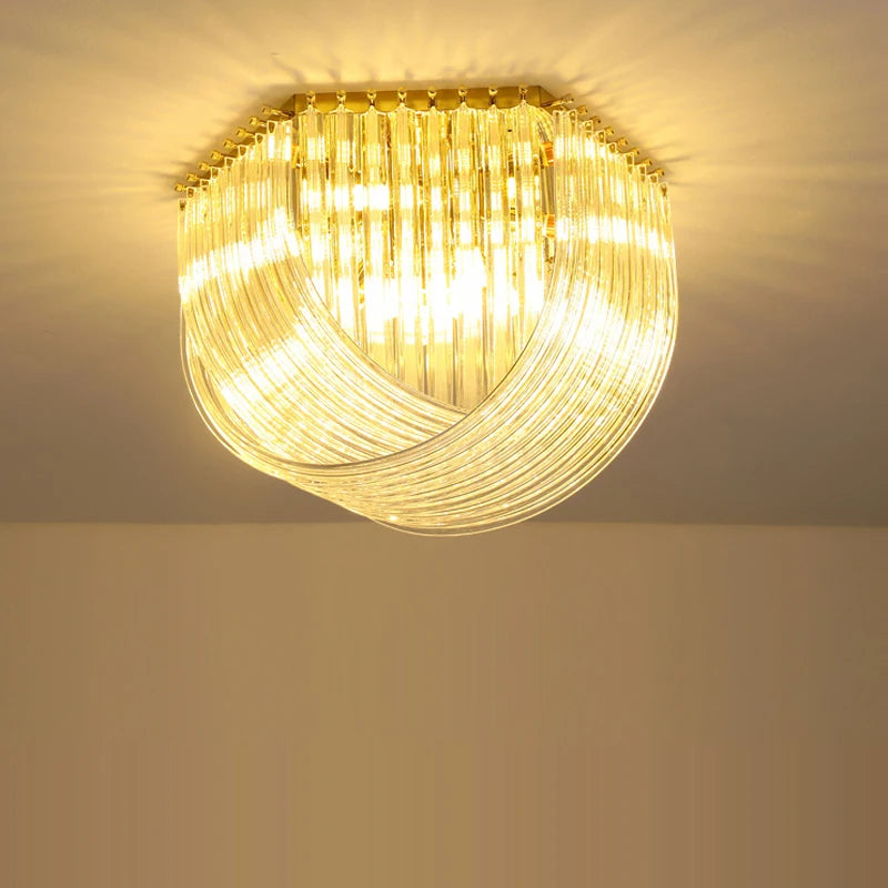 [Designer] Postmodern Hanging Crystals Lamp