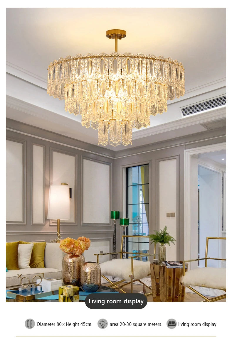 [Lumière] Crystal Chandelier French Luxury