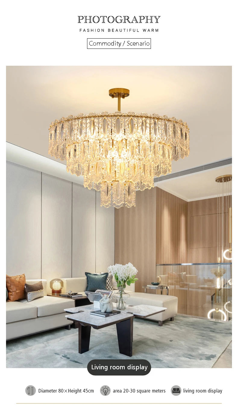 [Lumière] Crystal Chandelier French Luxury