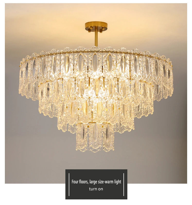 [Lumière] Crystal Chandelier French Luxury