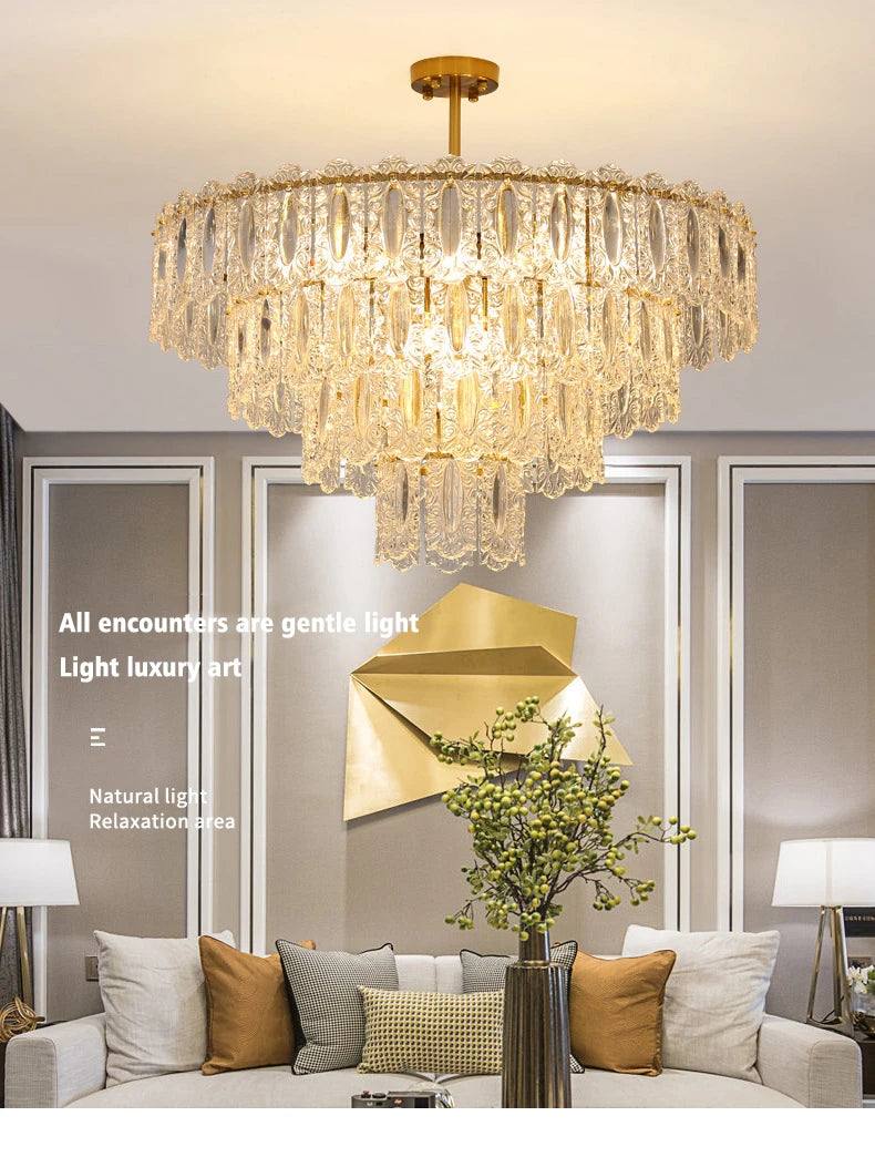 [Lumière] Crystal Chandelier French Luxury