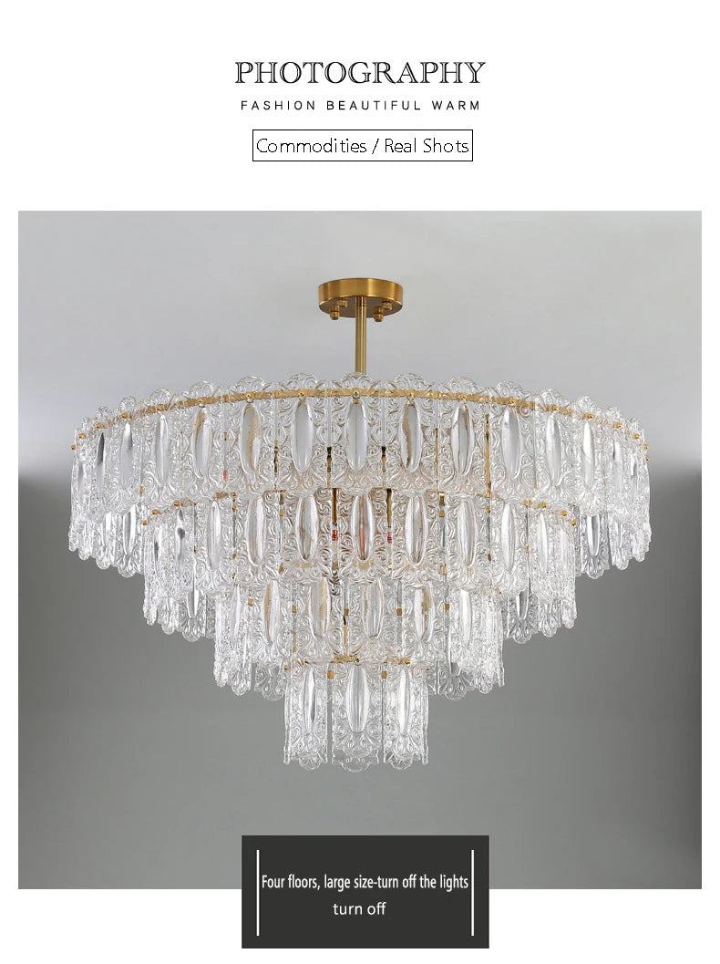 [Lumière] Crystal Chandelier French Luxury
