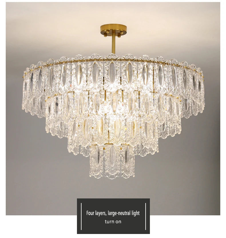 [Lumière] Crystal Chandelier French Luxury