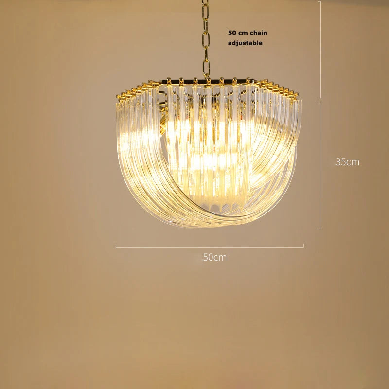 [Designer] Postmodern Hanging Crystals Lamp