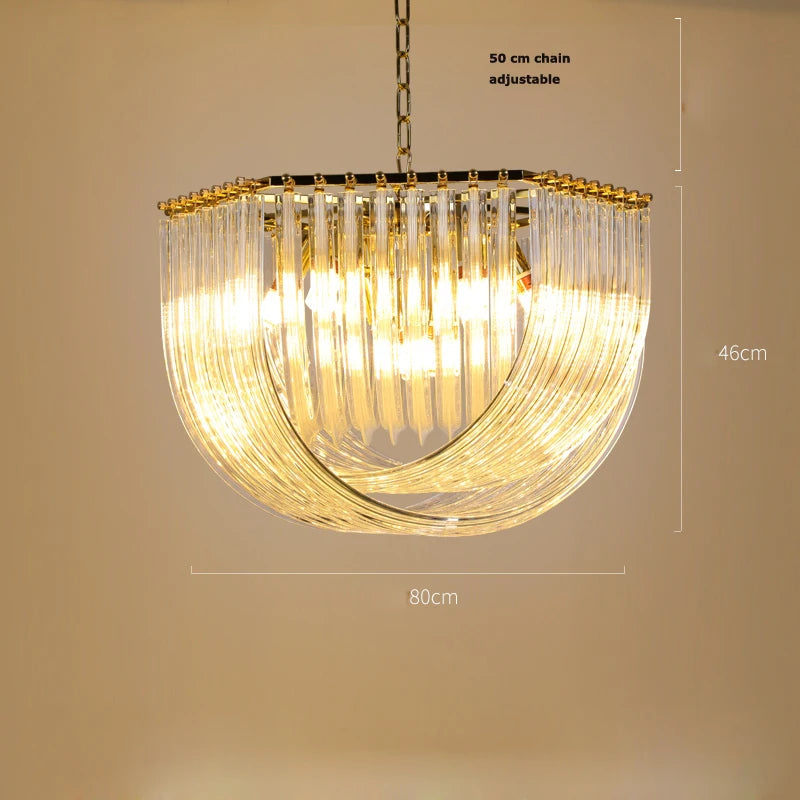 [Designer] Postmodern Hanging Crystals Lamp