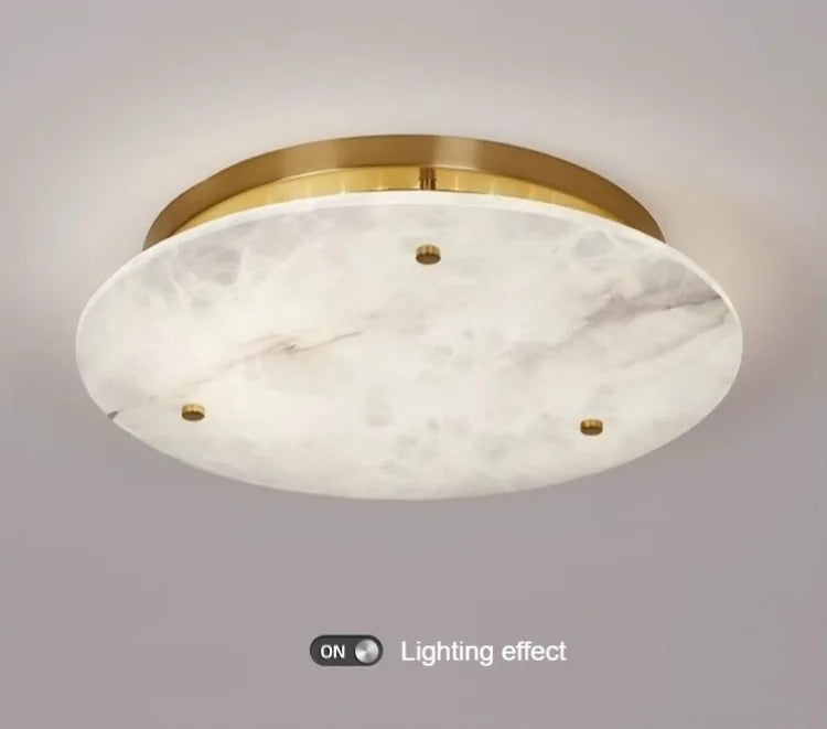 [Marmo] French Marble Ceiling Light Natural Stone