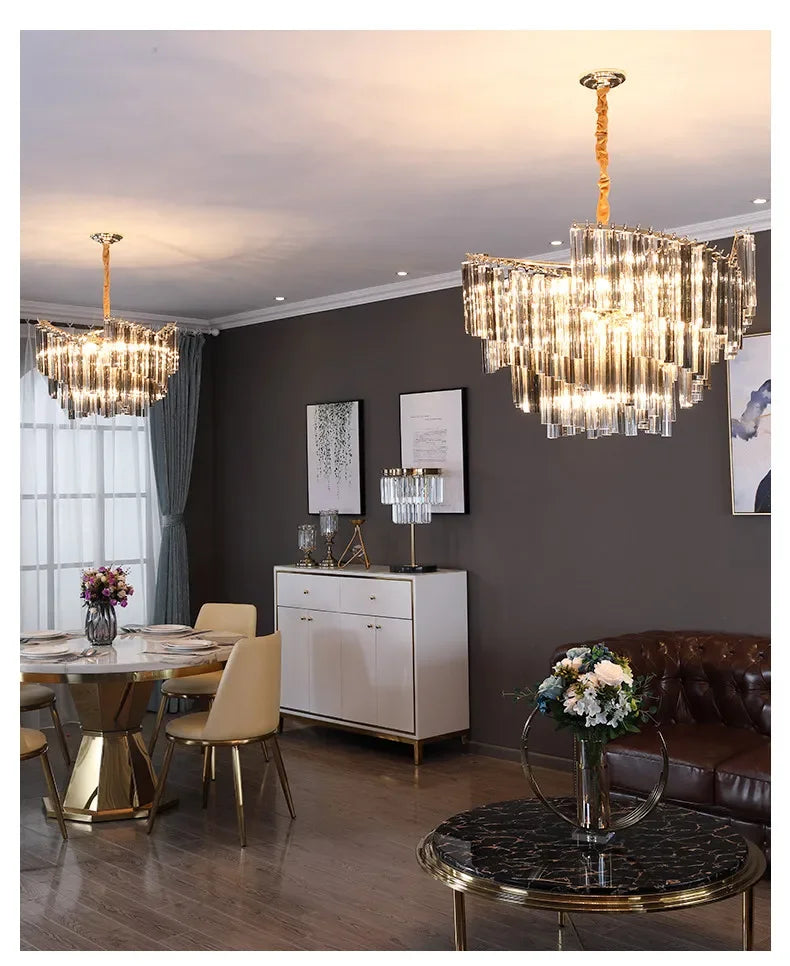 [Splendor] Modern Luxury Crystal Chandelier Gold