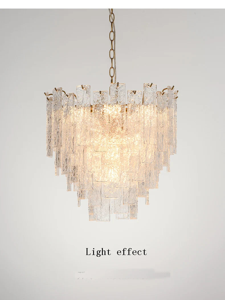 [Candela] Crystal Chandelier Gold Candle