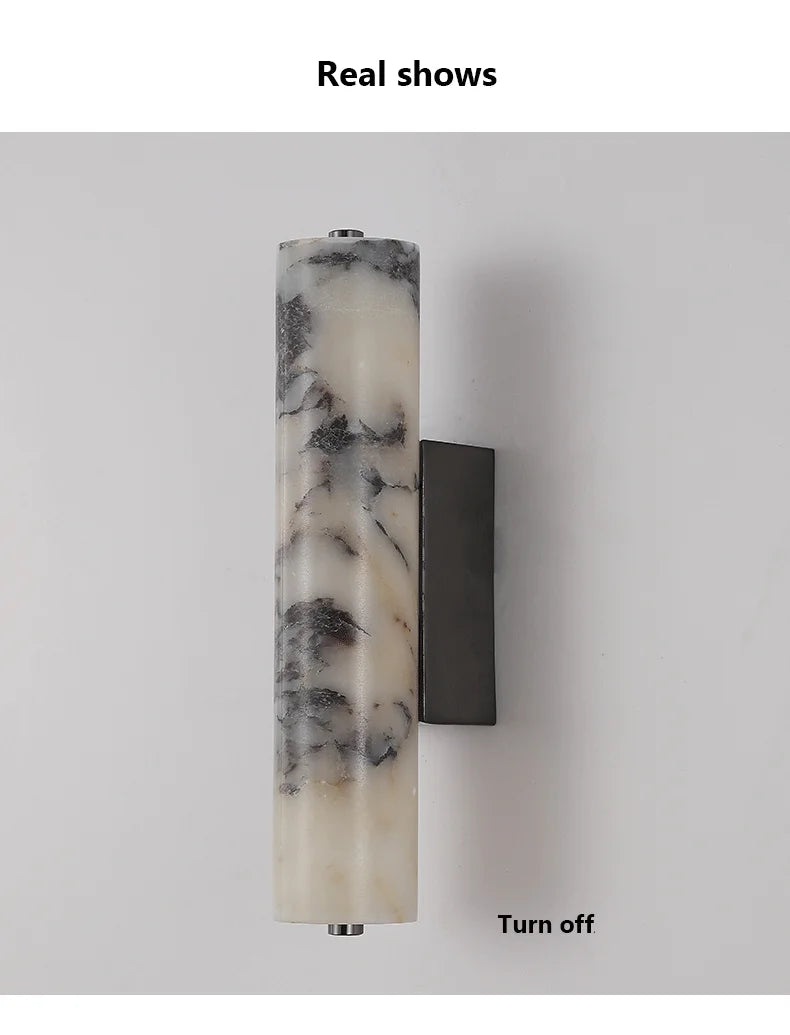 [Nero] Italian Marble Wall Lamp Natural Stone