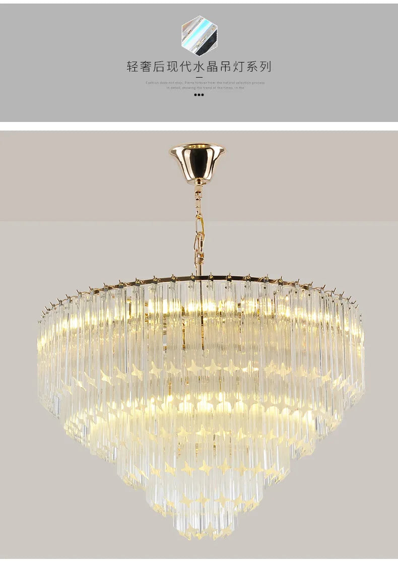 [Cristallo] Modern Crystal Chandelier Luxury LED