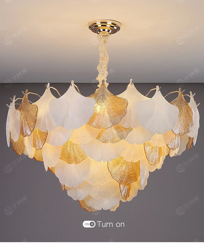 [Conchiglia] Crystal Shell Chandelier French Nordic