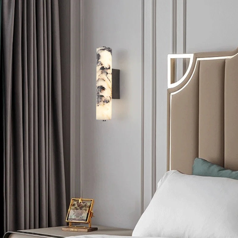 [Nero] Italian Marble Wall Lamp Natural Stone
