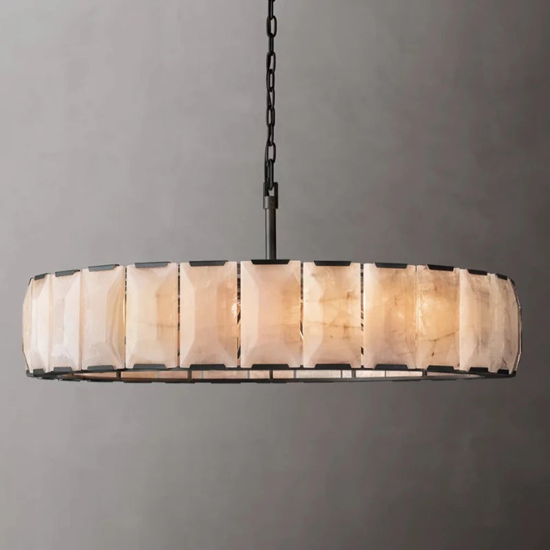 Vintage American LED Crystal Hanging Lamps Chandelier Lighting Retro Lustre Suspension Luminaire Lampen for Living Room