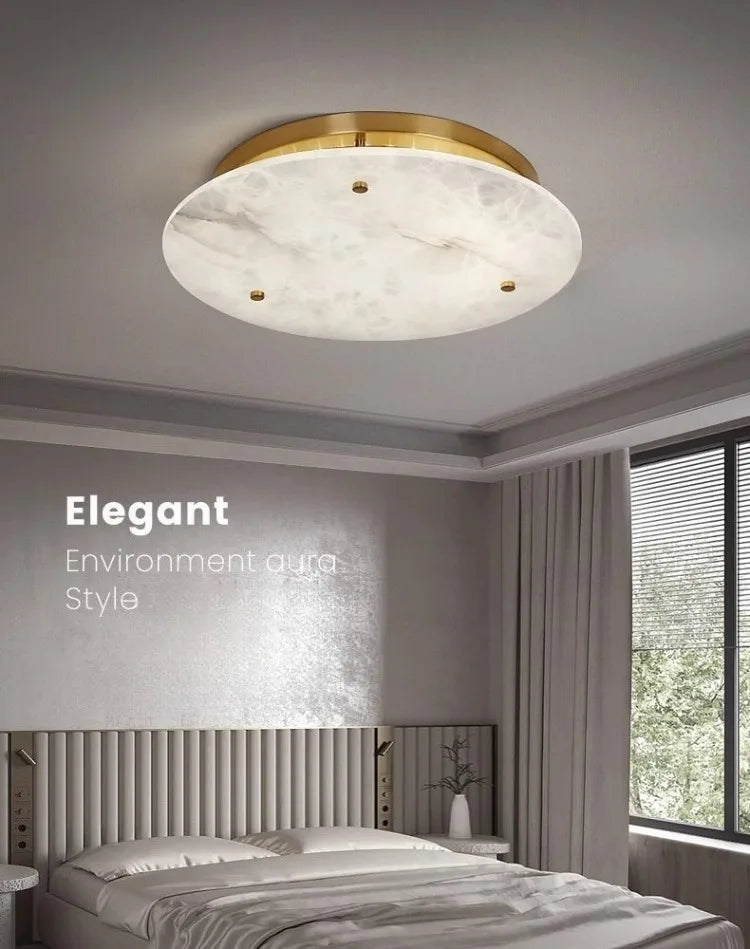 [Marmo] French Marble Ceiling Light Natural Stone
