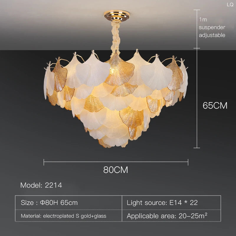 [Conchiglia] Crystal Shell Chandelier French Nordic