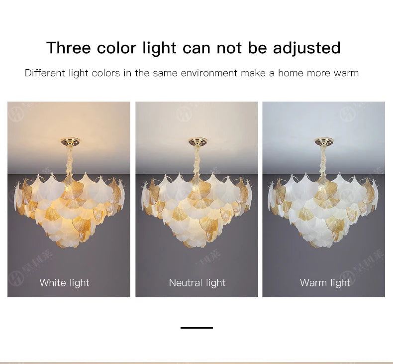 [Conchiglia] Crystal Shell Chandelier French Nordic