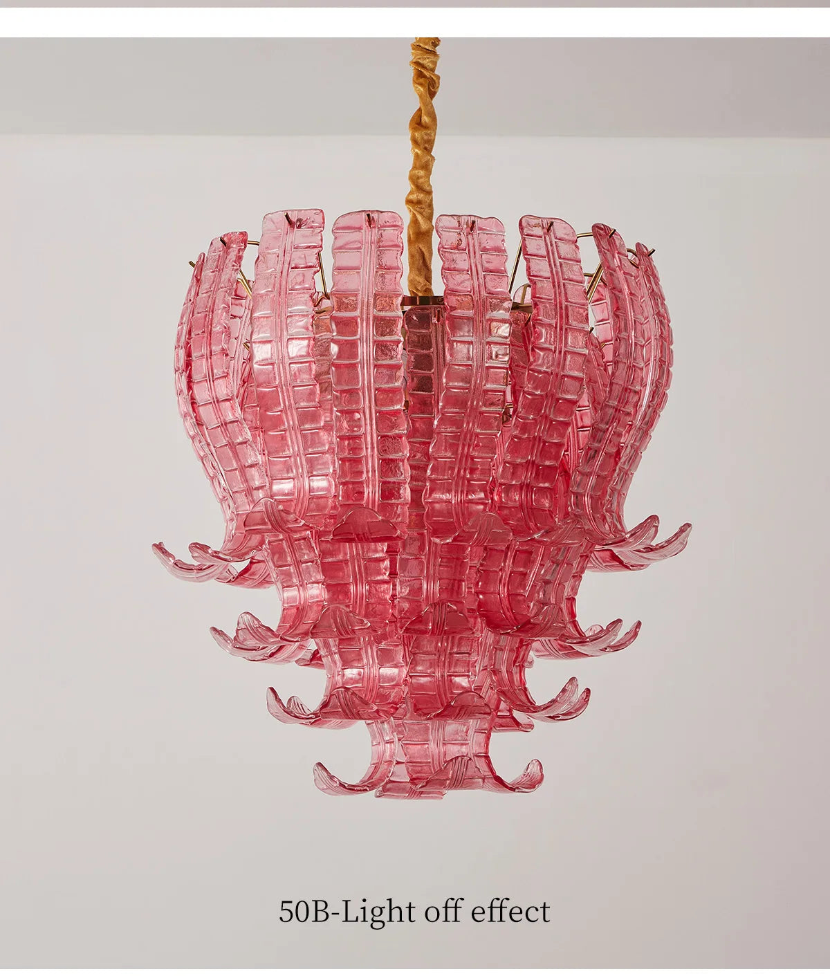 [Petalo] Vintage Murano Petal Pendant Colorful Art