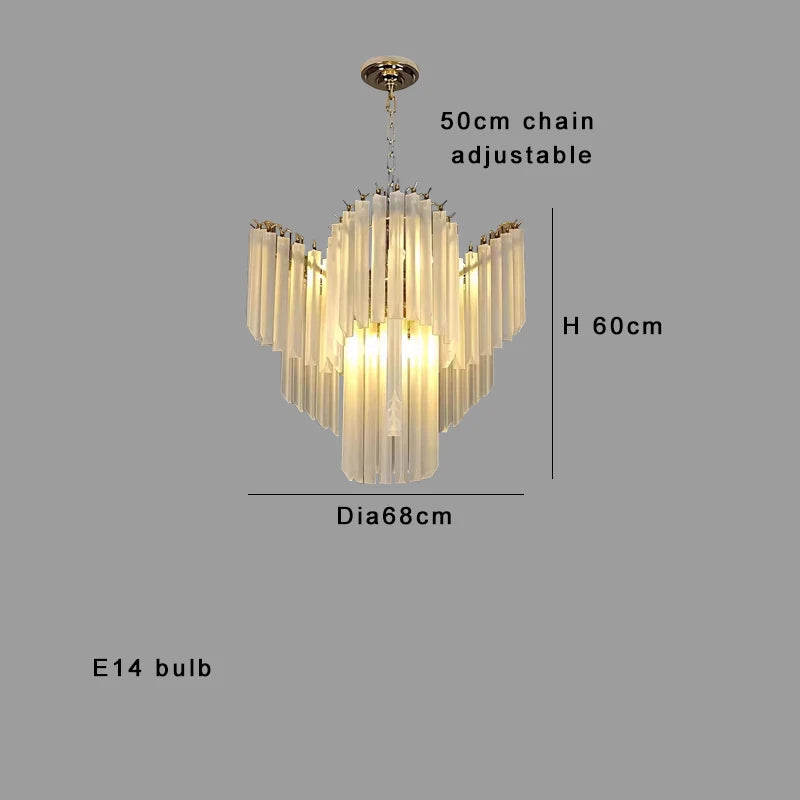 [Cristallo Bianco] French White Crystal Chandelier Luxury