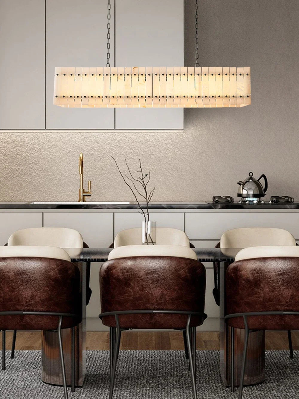 [Rotondo] Modern Marble Chandelier Round