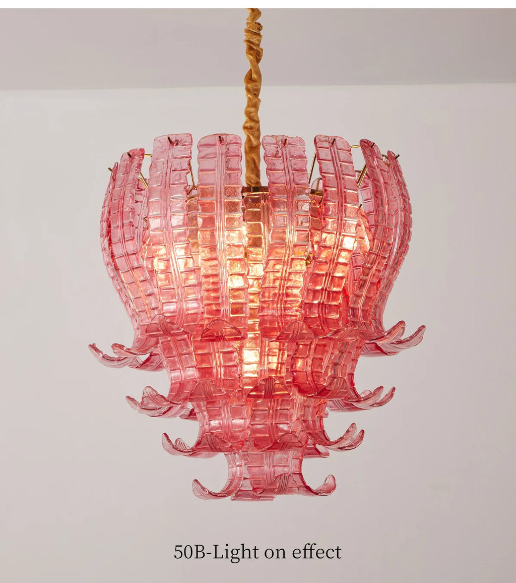 [Petalo] Vintage Murano Petal Pendant Colorful Art