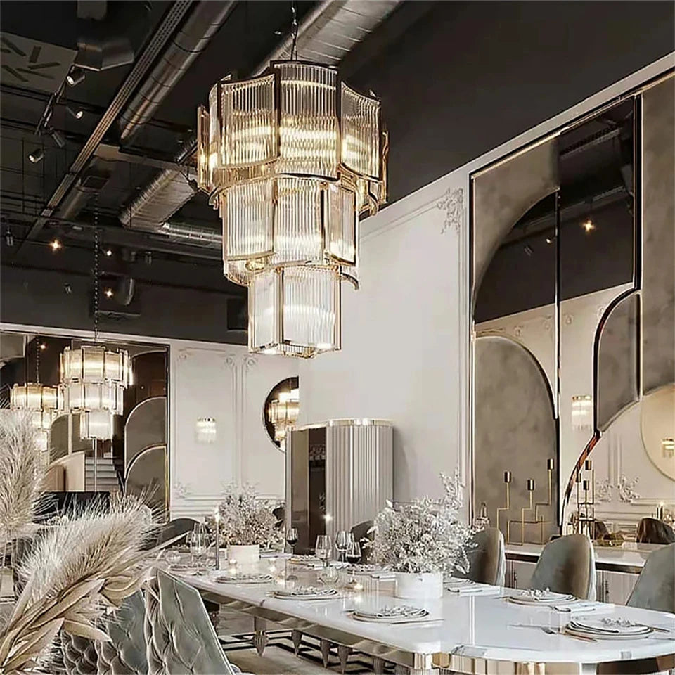 [Scandinavia] Nordic Crystal Loft Chandelier