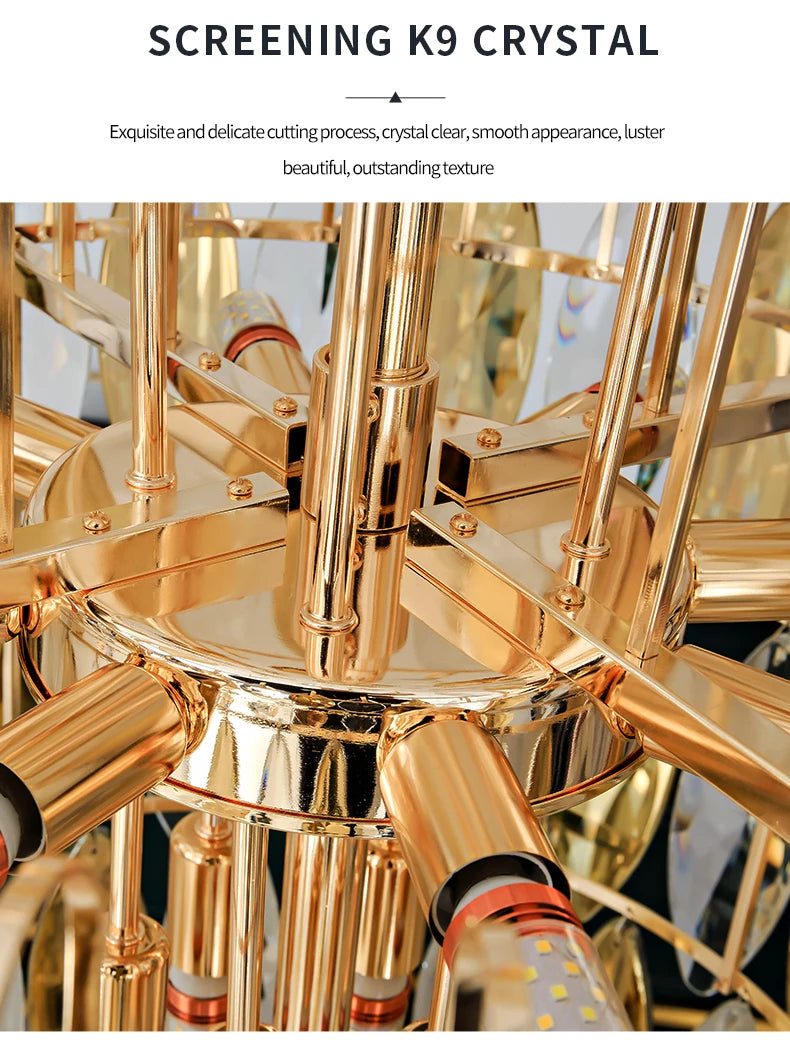 [Grandioso] European Duplex Crystal Chandelier Villa Luxury