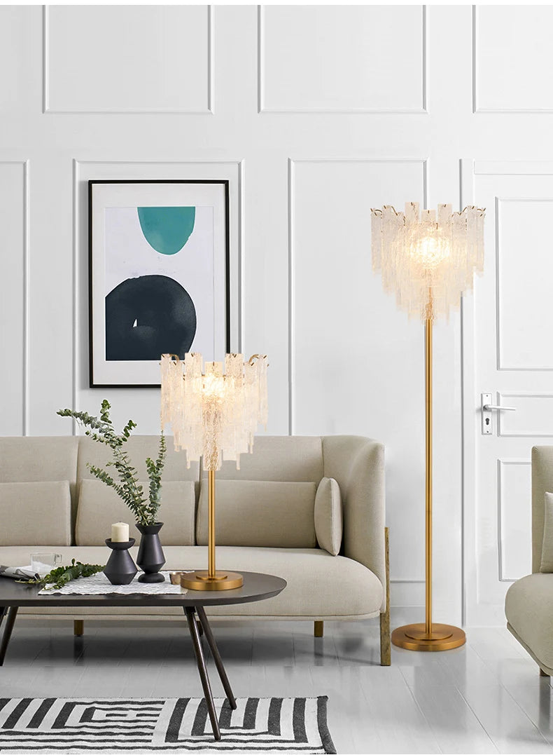 [Candela] Crystal Chandelier Gold Candle