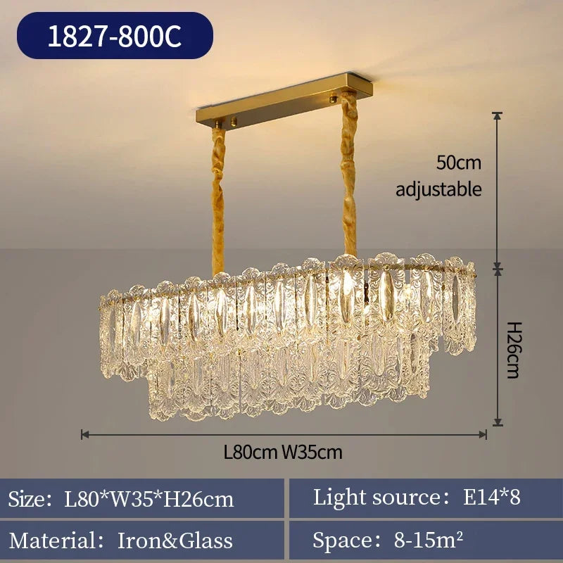 [Romantica] French Vintage Glass Chandelier Romantic