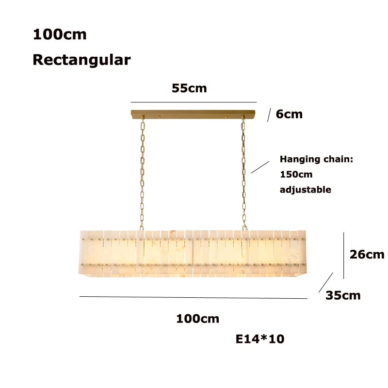 [Rotondo] Modern Marble Chandelier Round