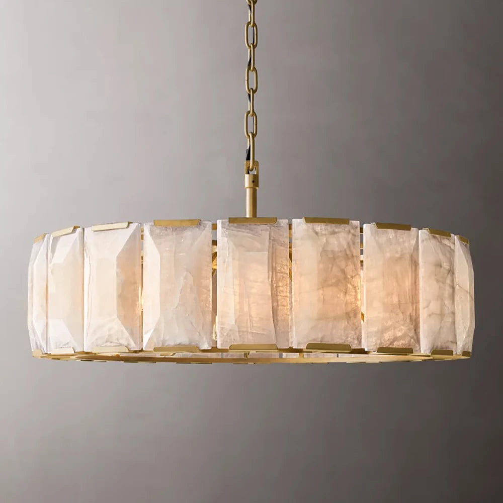 Vintage American LED Crystal Hanging Lamps Chandelier Lighting Retro Lustre Suspension Luminaire Lampen for Living Room
