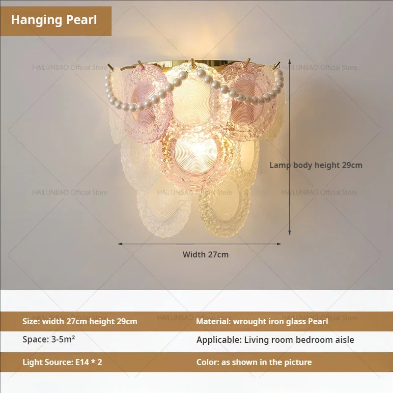 [Belle Époque] French Vintage Crystal Wall Lamp Luxury