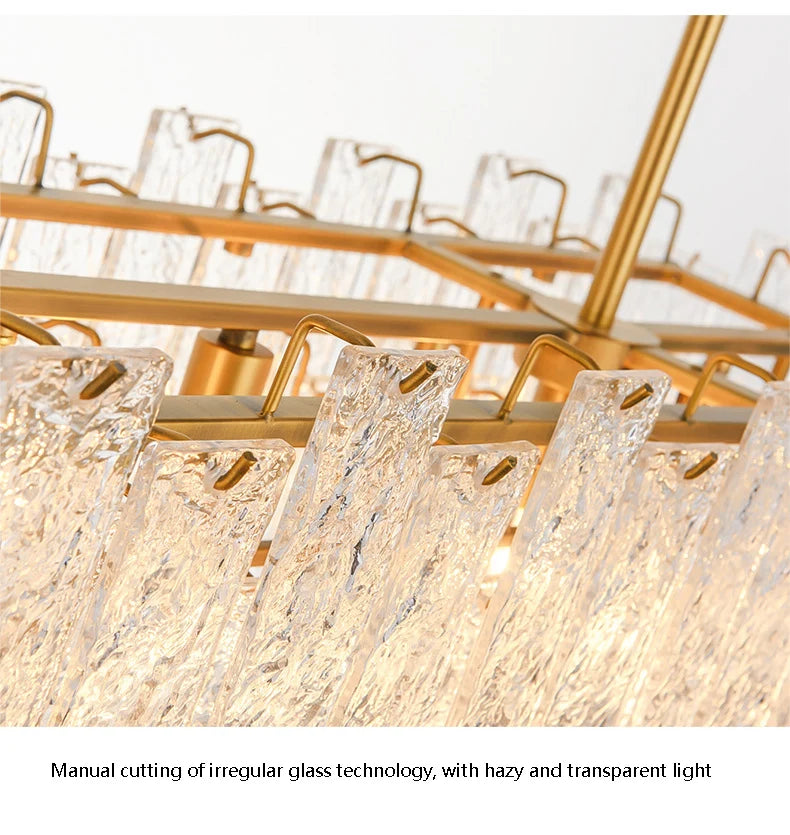 [Candela] Crystal Chandelier Gold Candle
