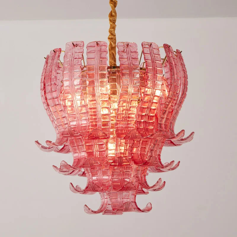 [Petalo] Vintage Murano Petal Pendant Colorful Art