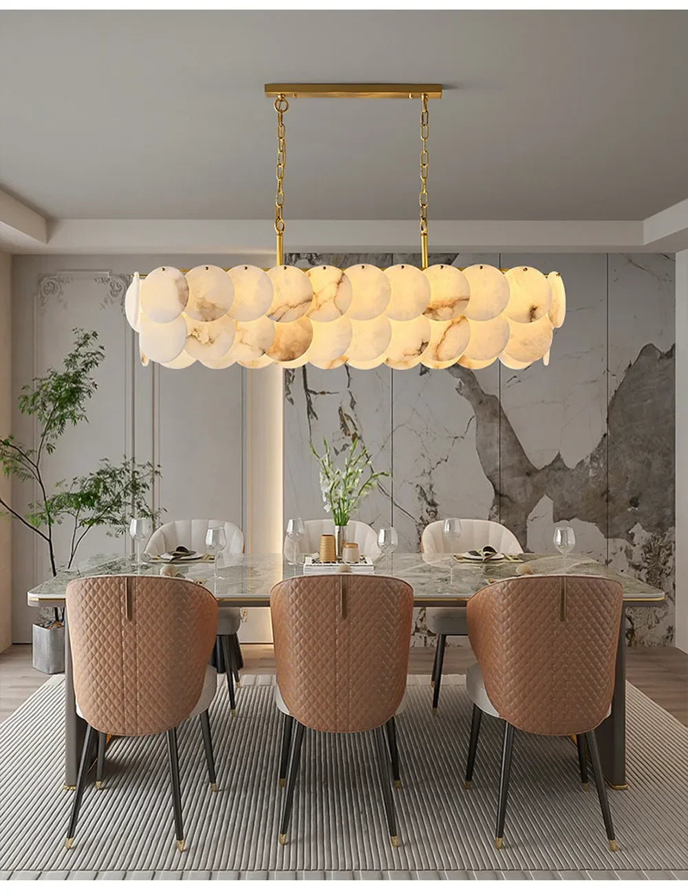 [Lusso] Luxury Marble Chandelier Modern Design