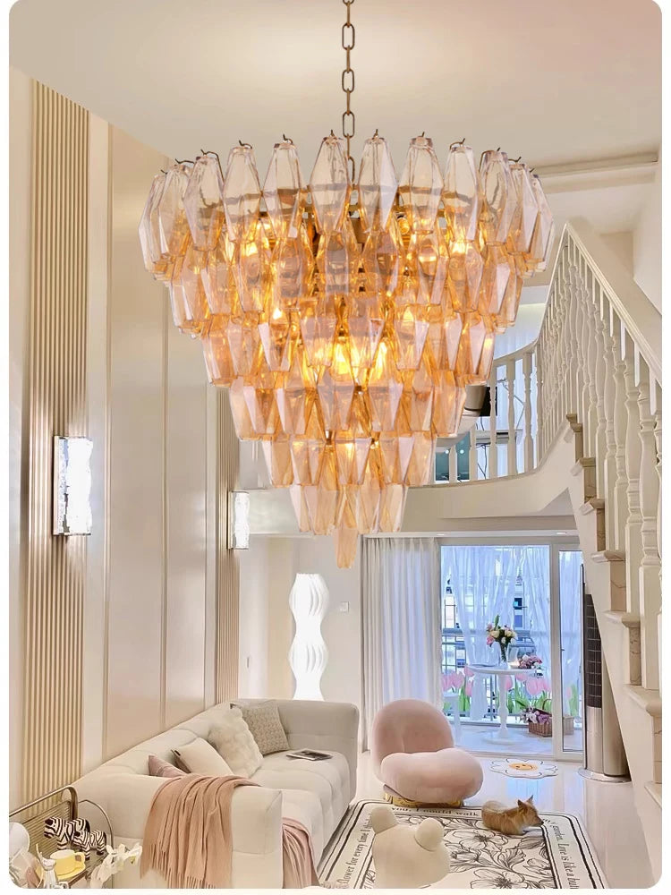 [Ambrato] Postmodern Glass Chandelier