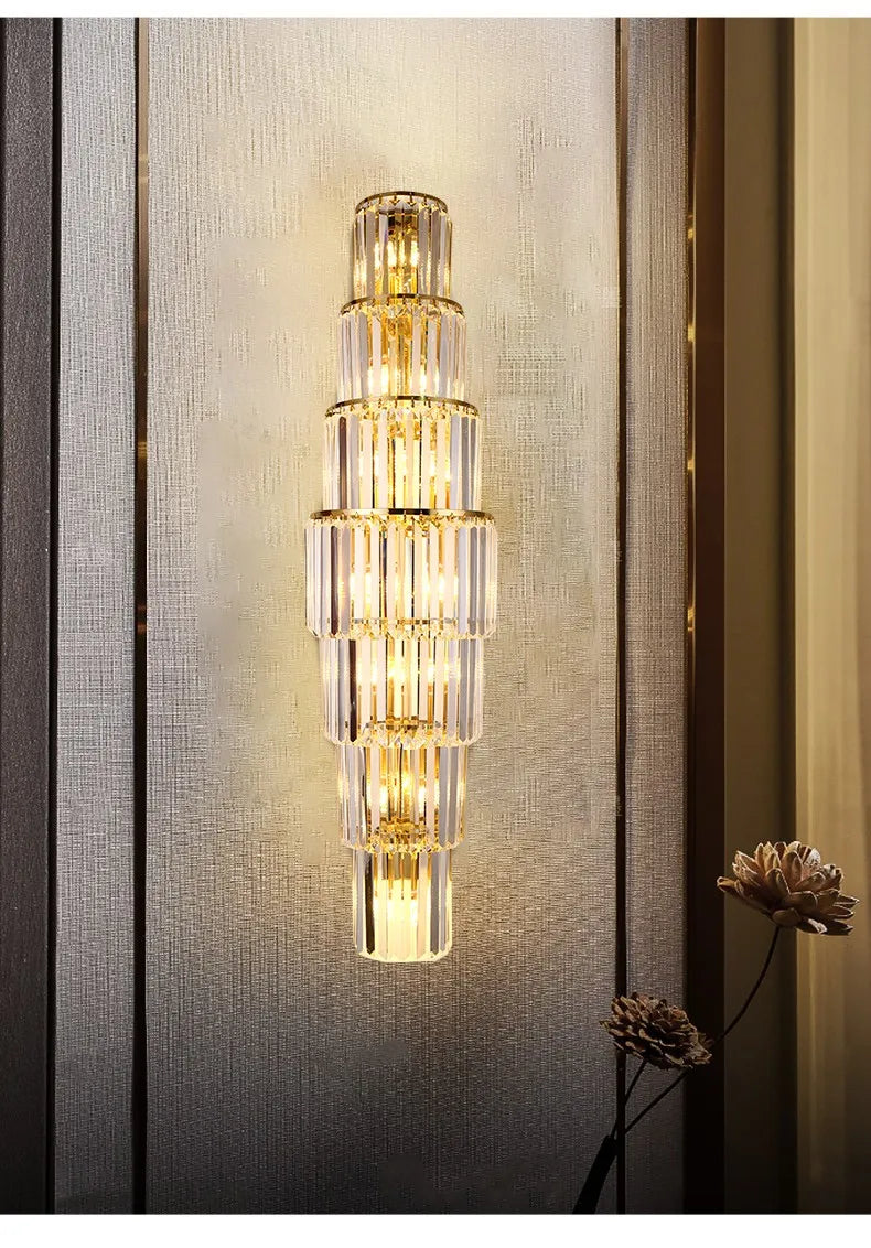 [Grandeur] Luxury Crystal Wall Lamp Villa Corridor