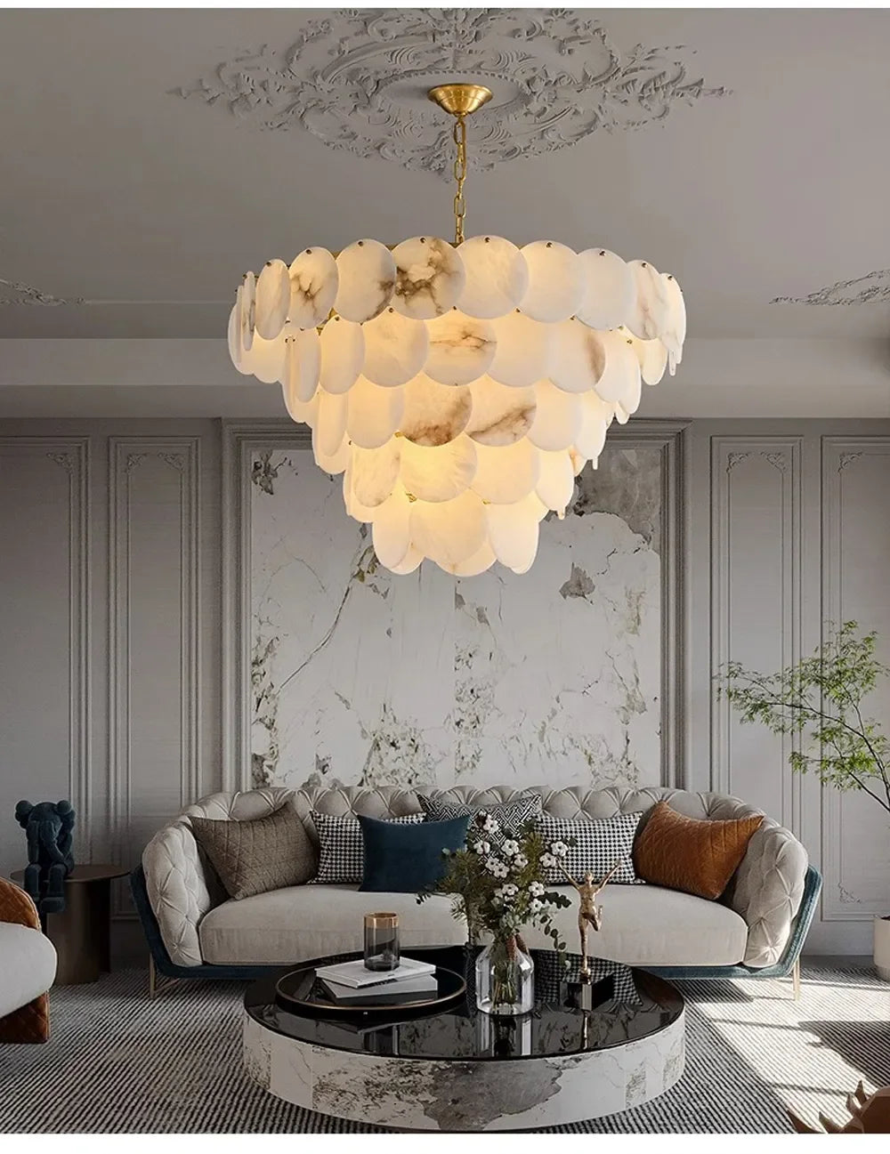 [Lusso] Luxury Marble Chandelier Modern Design