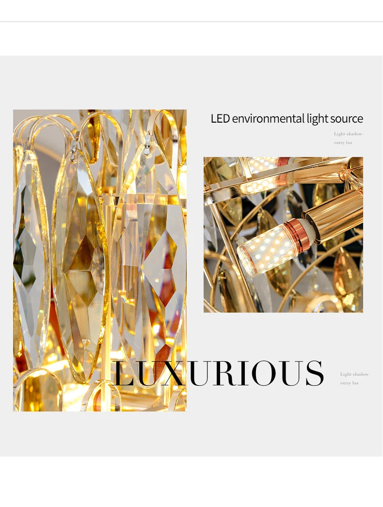 [Grandioso] European Duplex Crystal Chandelier Villa Luxury